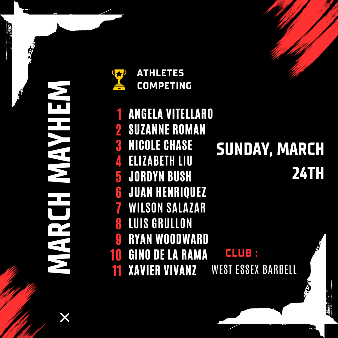 March Mayhem Weightlifting Competition